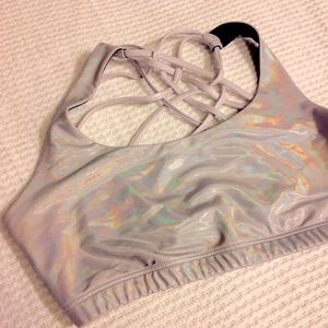 Onzie holographic sports bra / bra top Sz S/M